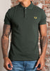 Fred Perry Polo's The fred perry polo shirt- court green honeycomb