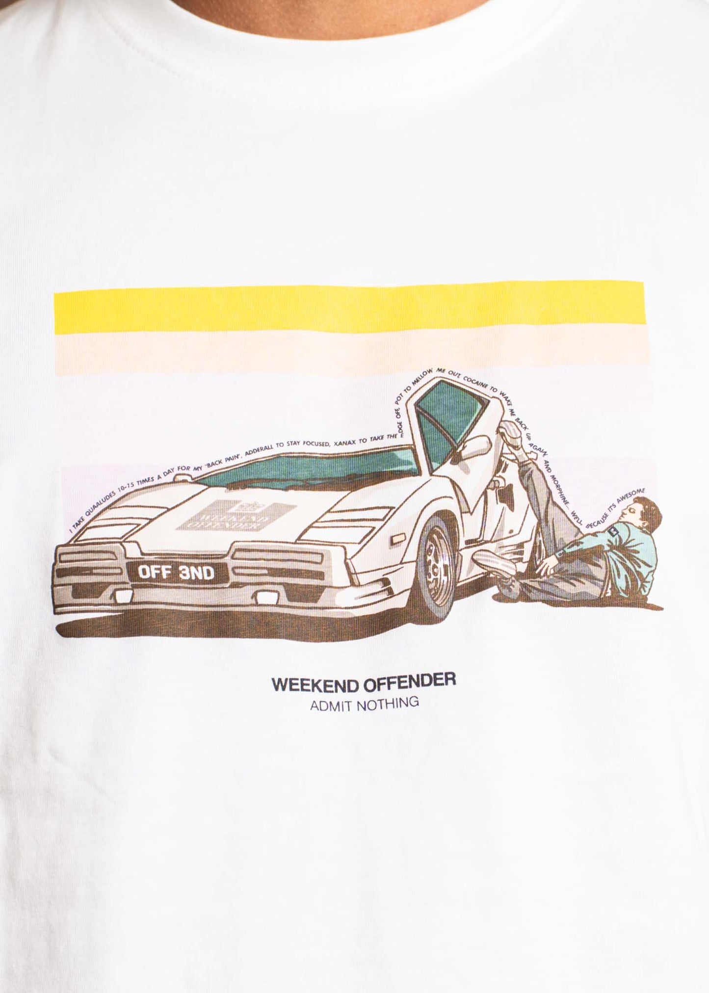 Weekend Offender T-shirts Quaaludes - white