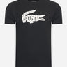 Lacoste T-shirts Tee logo - black white