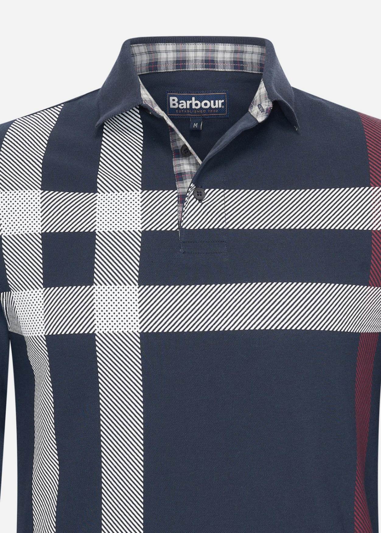 Barbour Polo's Blaine tailored ls polo shirt - dark navy