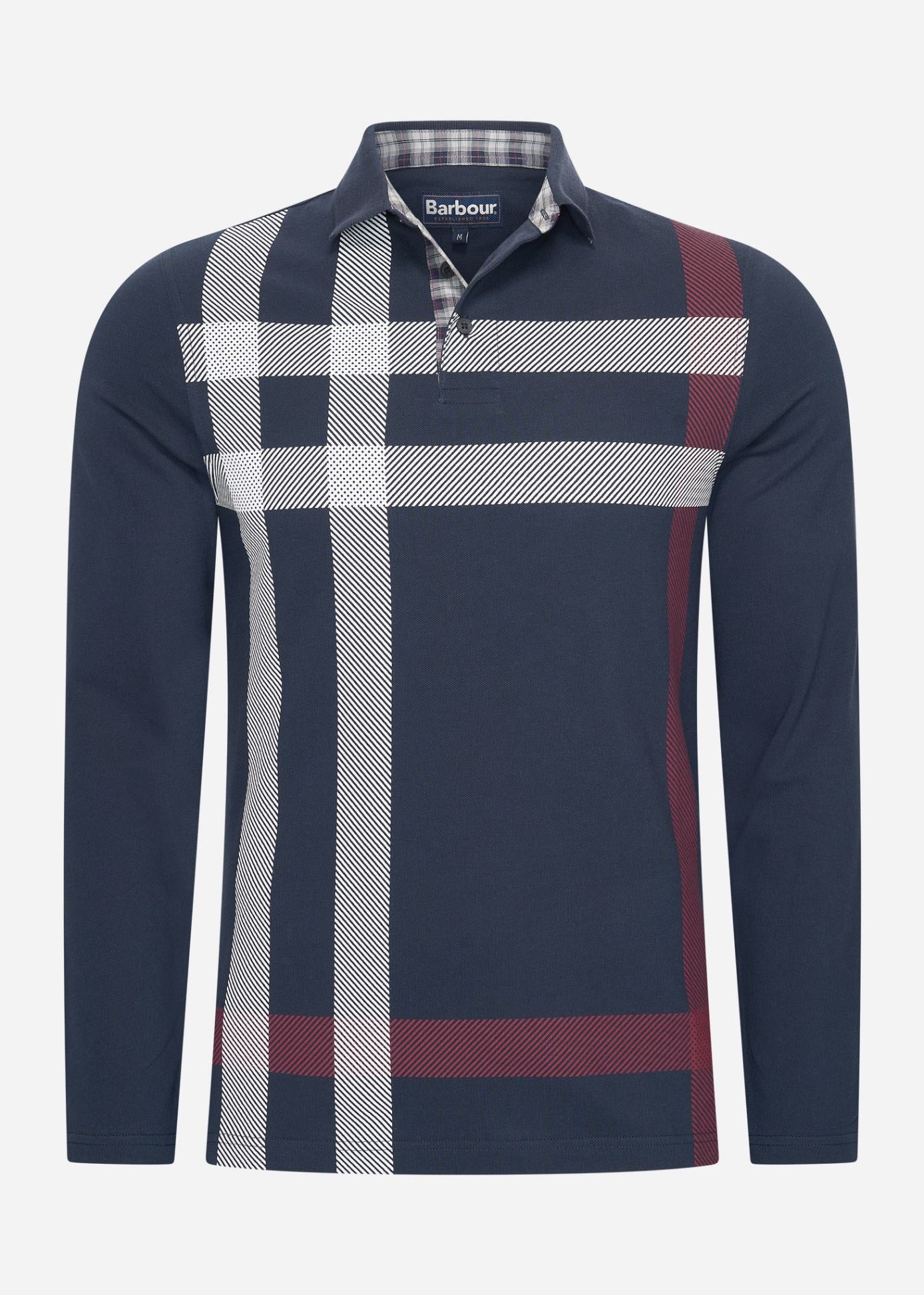 Barbour Polo's Blaine tailored ls polo shirt - dark navy