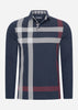 Barbour Polo's Blaine tailored ls polo shirt - dark navy