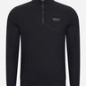 Barbour International Truien Essential half zip sweat - black pewter