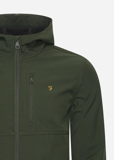 Farah Jassen Rudd softshell jacket - evergreen
