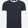 Farah T-shirts Groves reg ringer - true navy