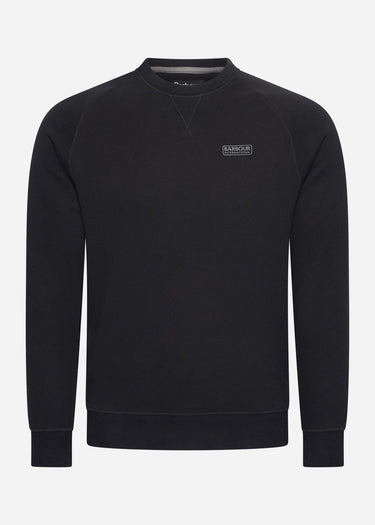 Barbour International Truien  Essential crew neck sweat - black pewter