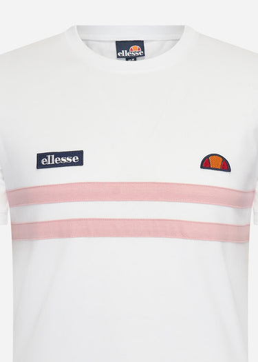 Ellesse T-shirts  Venire tee - white light pink
