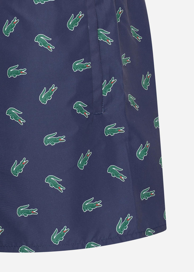 Lacoste Swimwear Swimming trunks all over print - navy blue multico