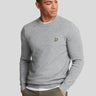 Lyle & Scott Truien Cotton merino crew neck jumper - mid grey marl