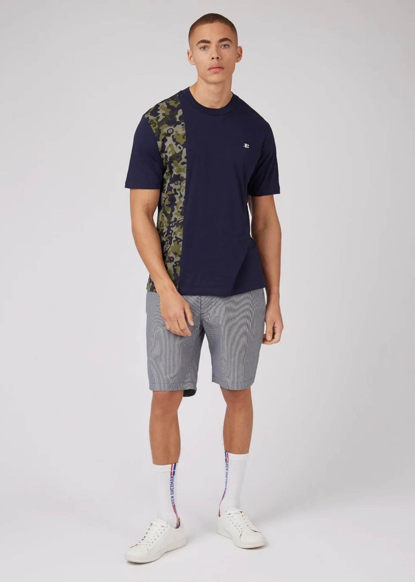 Ben Sherman T-shirts Camo print tee - marine