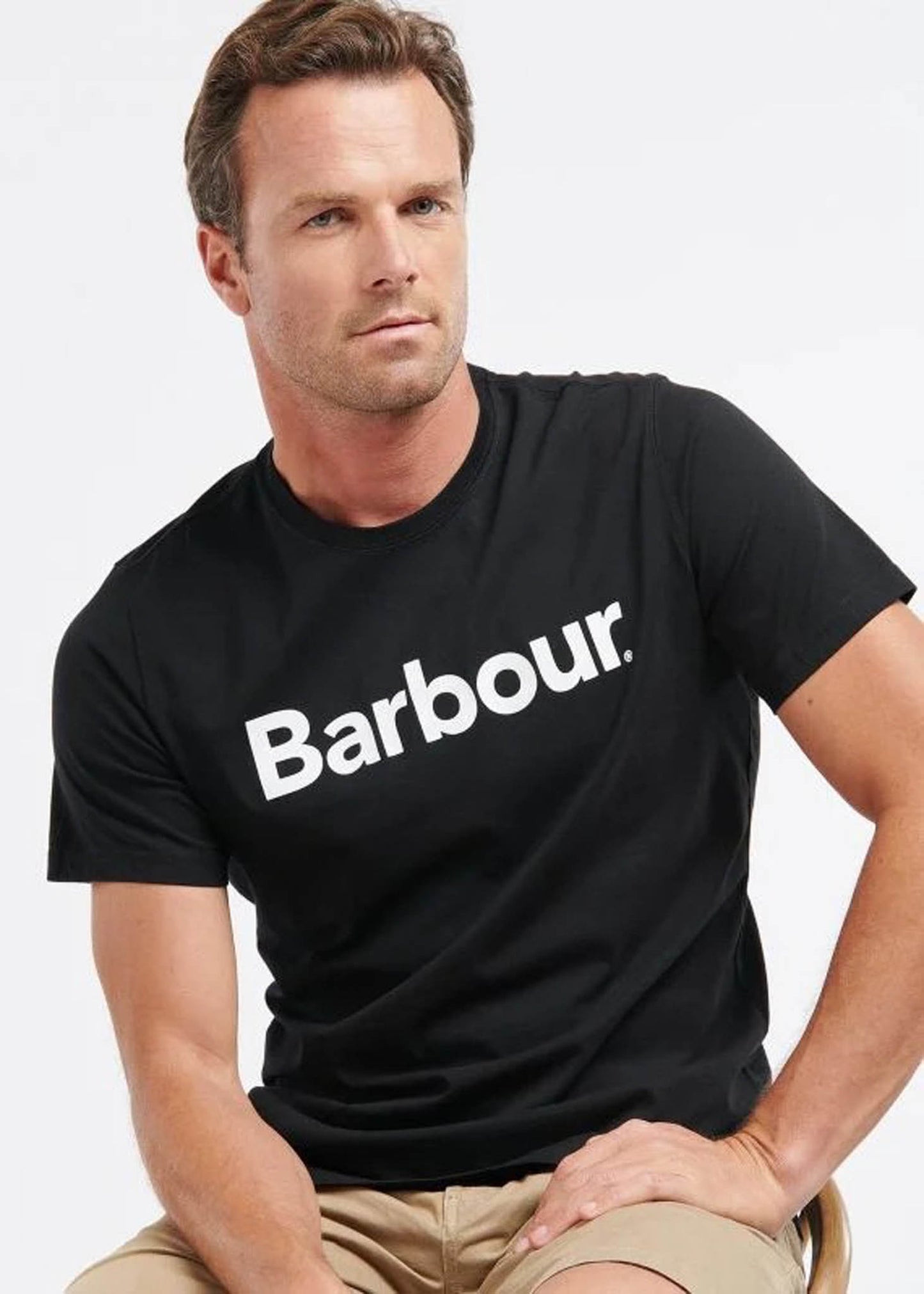 Barbour T-shirts  Logo tee - black 