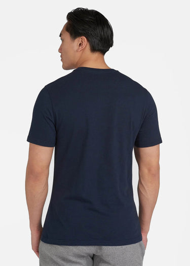 Barbour International T-shirts Essential large logo tee - international navy