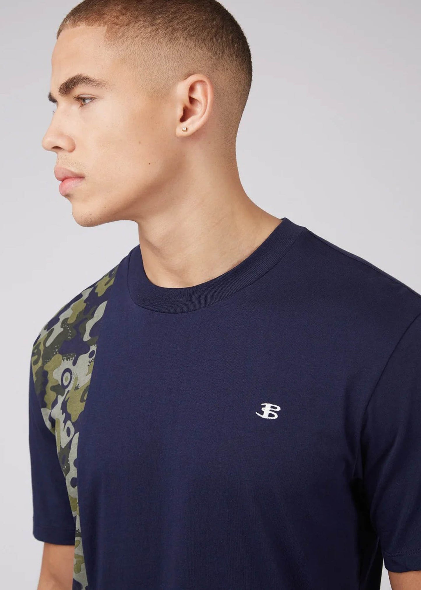 Ben Sherman T-shirts Camo print tee - marine
