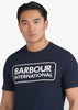 Barbour International T-shirts Essential large logo tee - international navy