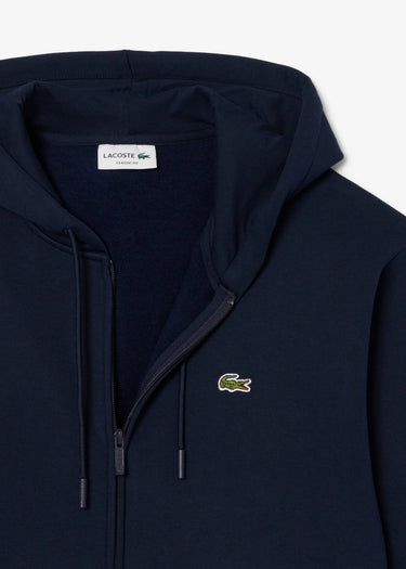 Lacoste Hoodies Fleece zipped front hoodie - navy blue