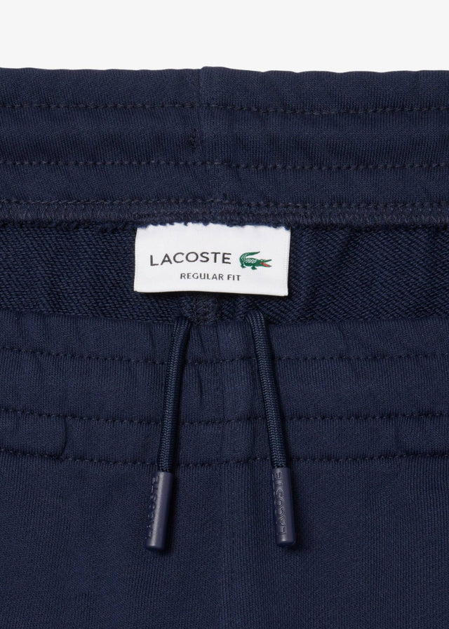 Lacoste Korte Broeken Regular fit fleece shorts - navy blue