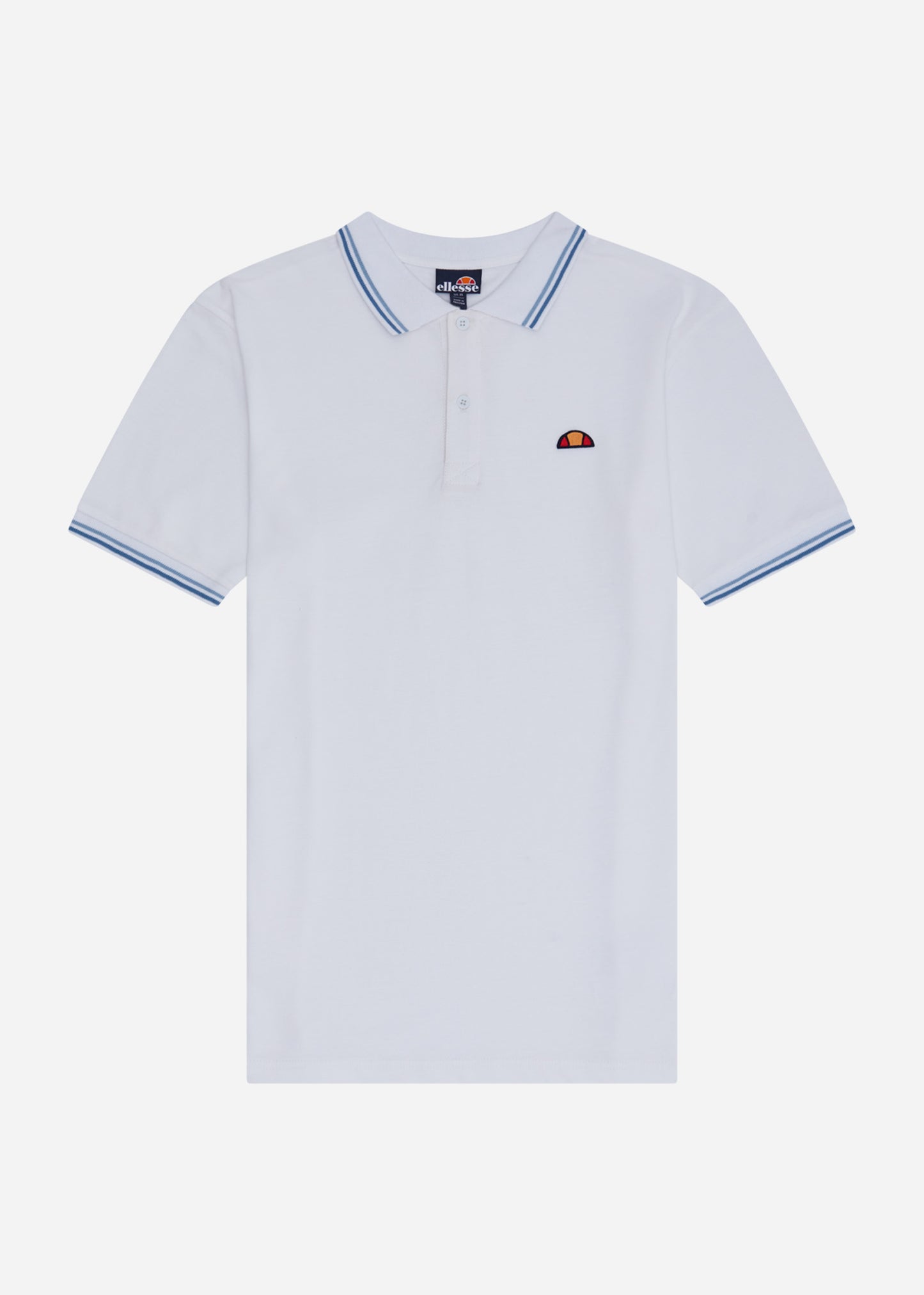 Ellesse Polo's Rooks polo - white light blue dark blue