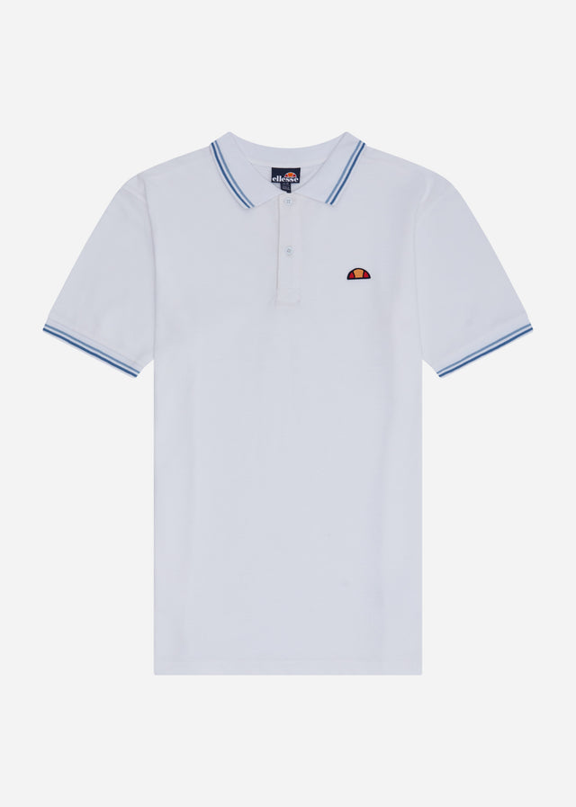 Ellesse Polos Rooks polo - white light blue dark blue