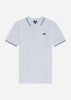 Ellesse Polo's Rooks polo - white light blue dark blue