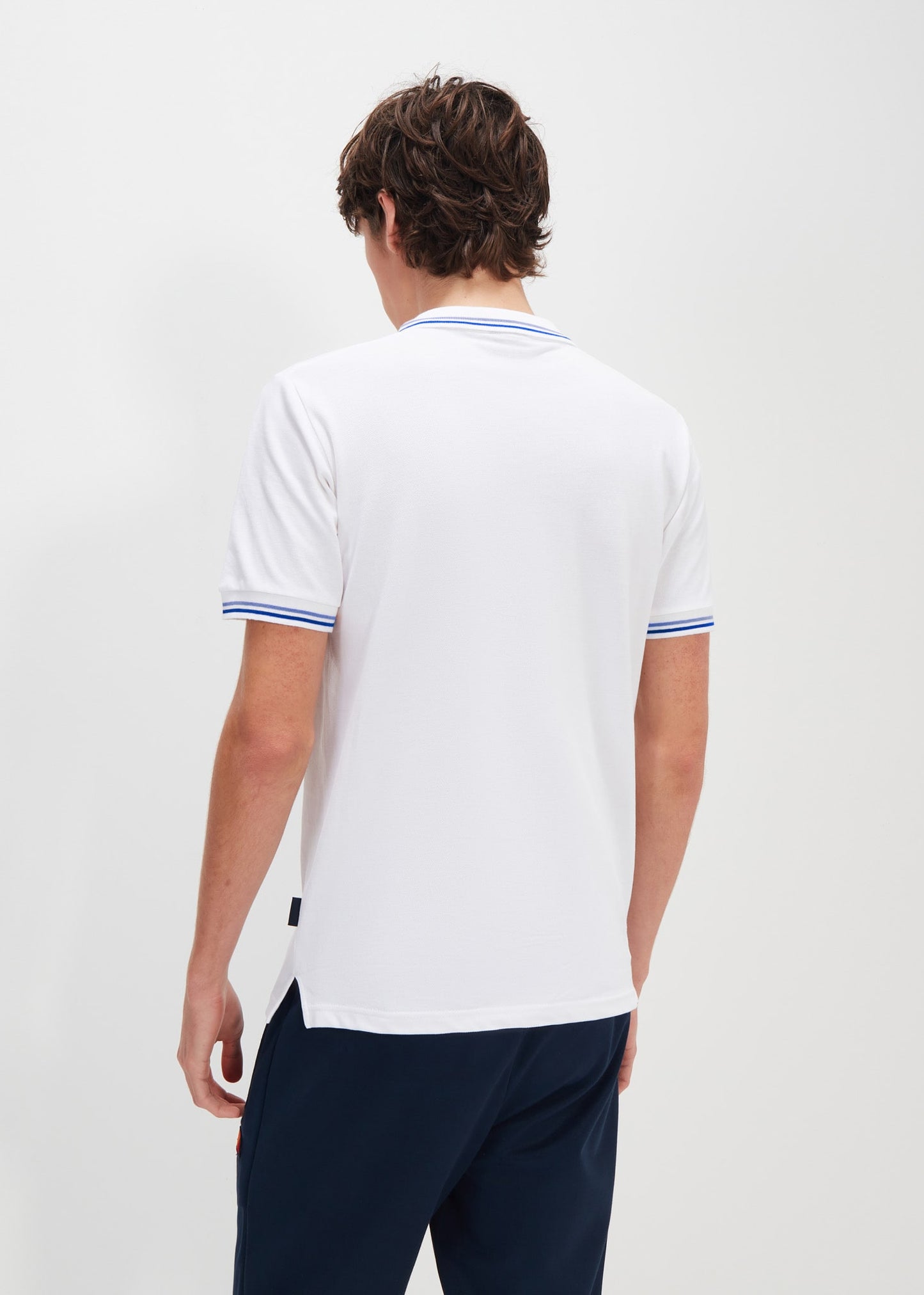 Ellesse Polo's Rooks polo - white light blue dark blue