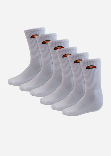 Ellesse Sokken Tamuna 6 pk sock - white