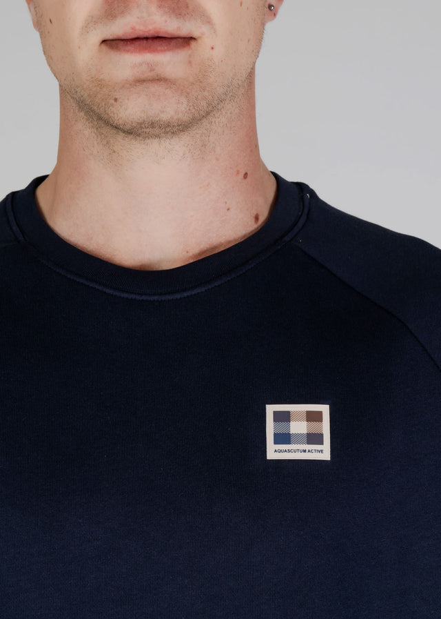 Aquascutum Sweaters Active patch crewneck - navy