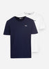 Fila T-shirts Brod tee 2 pack - bright white medieval blue
