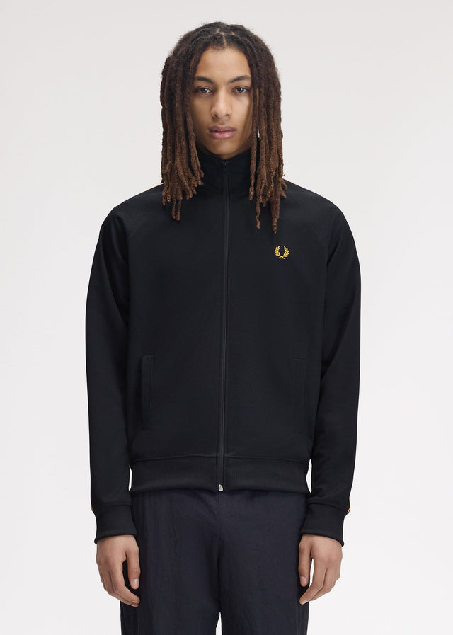 Fred Perry Vesten Contrast tape track jacket - navy