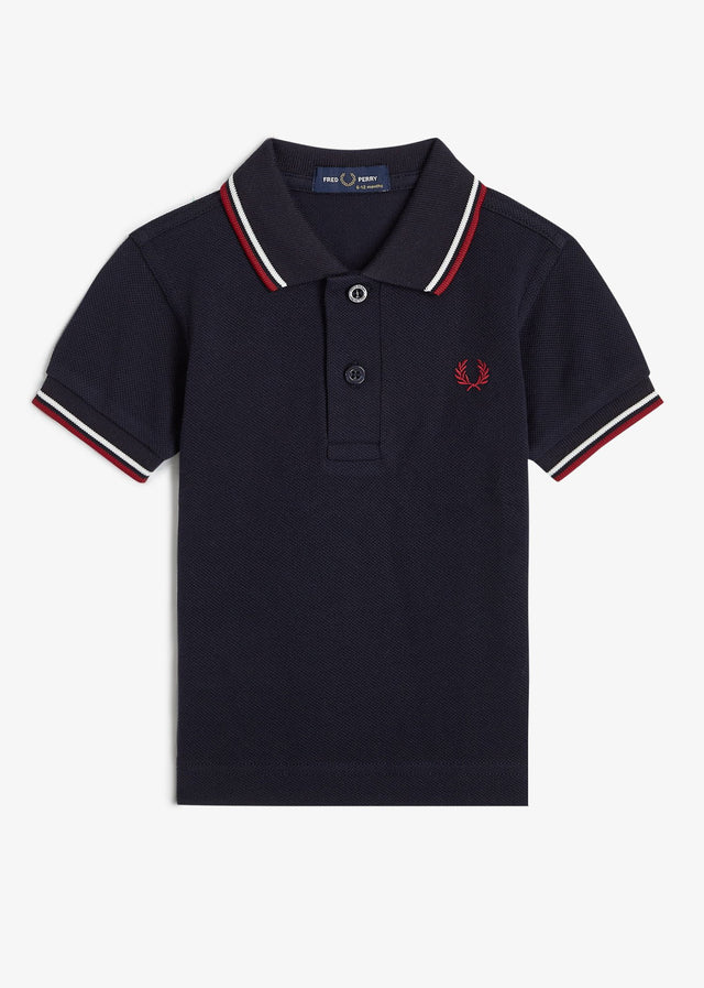 Fred Perry Polo's My first twin tipped fred perry shirt - navy snow white burnt red
