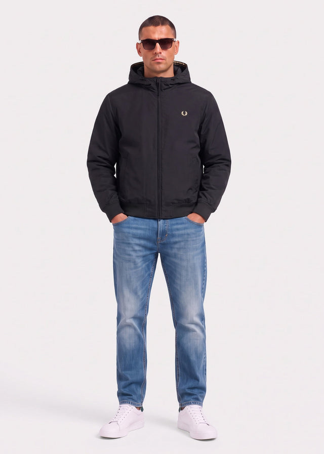 Fred Perry Jassen Hooded brentham jacket - black
