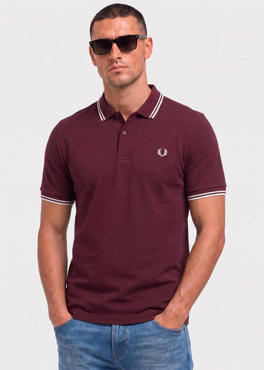 Fred Perry Polo's Twin tipped polo - oxblood