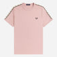Fred Perry T-shirts  Contrast tape ringer t-shirt - dusty rs pink black 