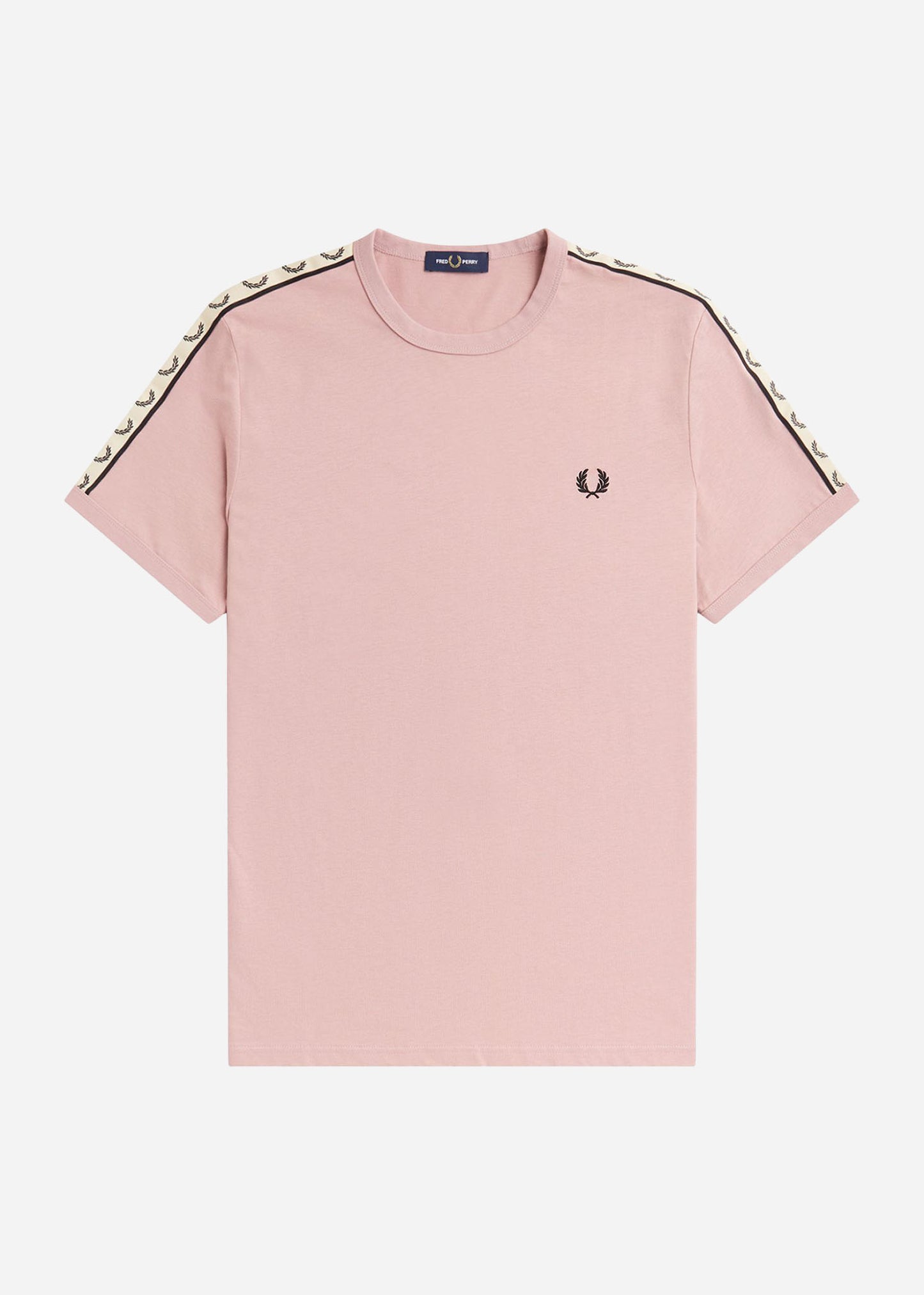 Fred Perry T-shirts Contrast tape ringer t-shirt - dusty rs pink black