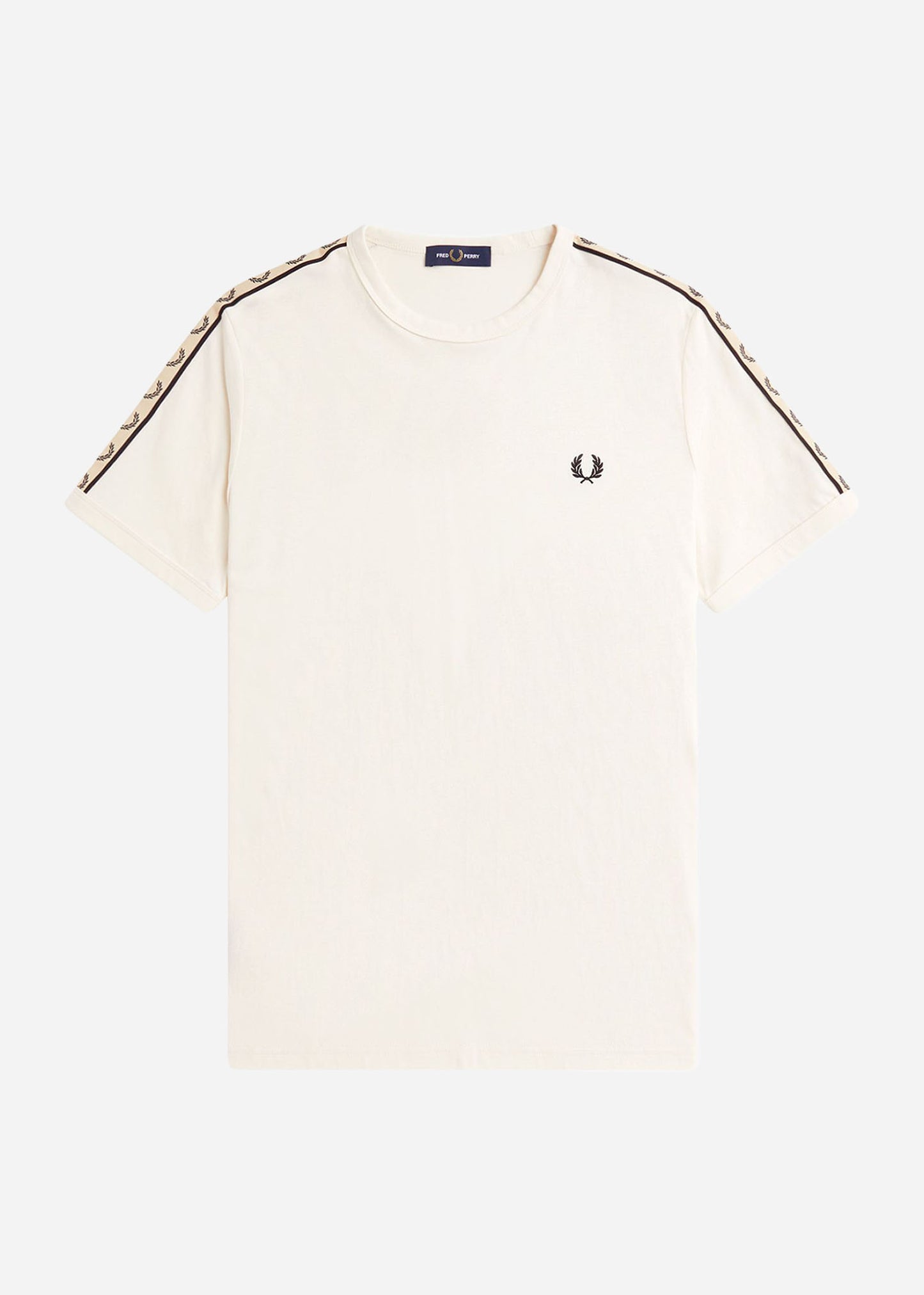 Fred Perry T-shirts Contrast tape ringer t-shirt - ecru black