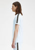 Fred Perry T-shirts Contrast tape ringer t-shirt - lightice wrmgrey