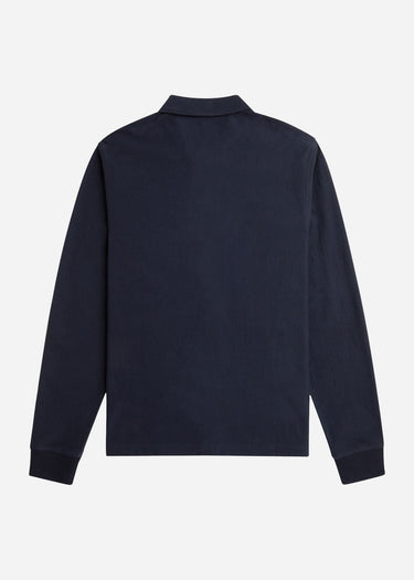 Fred Perry Longsleeve Polo's  Gradient stripe ls polo shirt - navy
