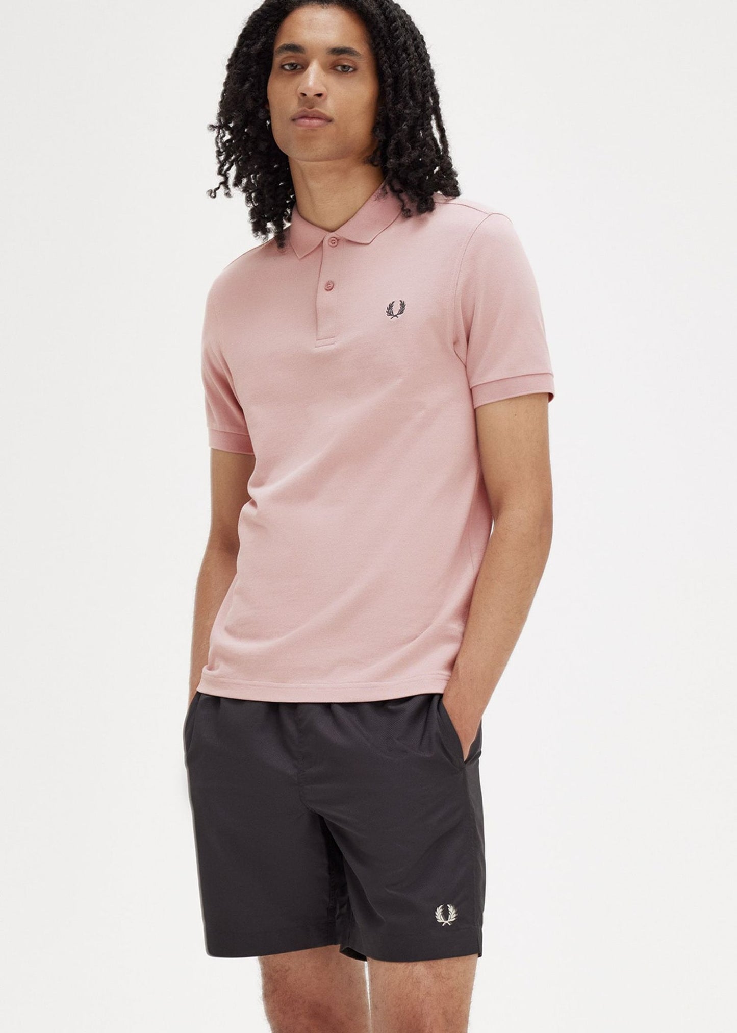 Fred Perry Polo's Plain fred perry shirt - dusty rs pink black