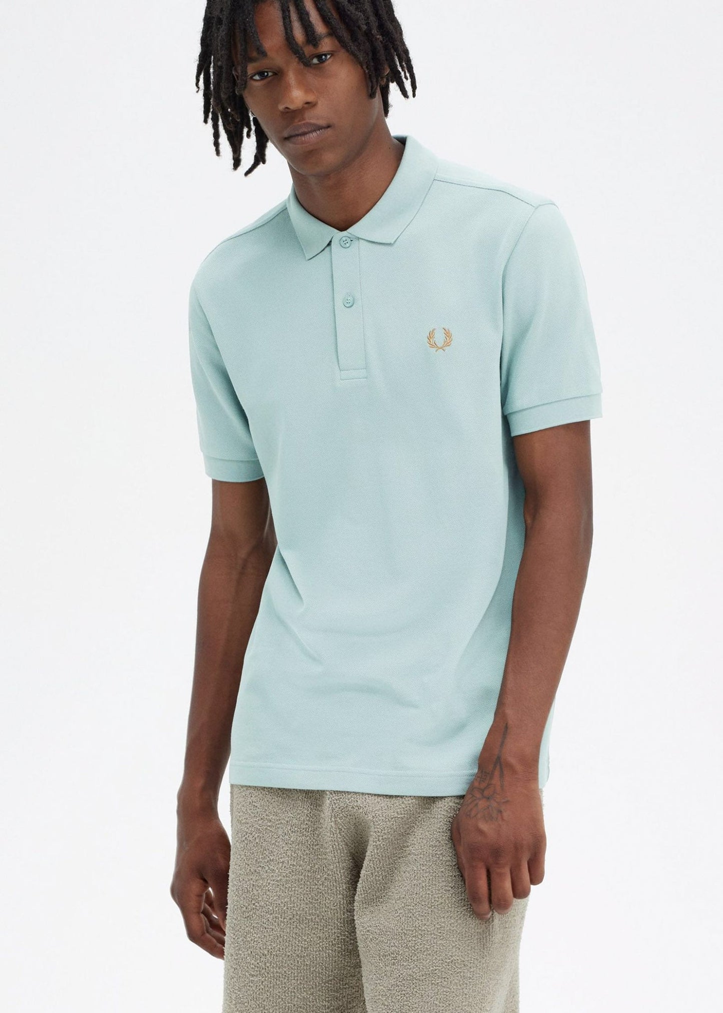 Fred Perry Polo's Plain fred perry shirt - slvrblue dkcaram