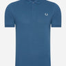 Fred Perry Polo's Plain fred perry shirt - mdnghtbl lghice