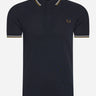 Fred Perry Polo's Twin tipped Fred Perry shirt - navy snow white shsto