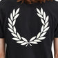 Fred Perry T-shirts  Rear powder laurel graphic tee - black 