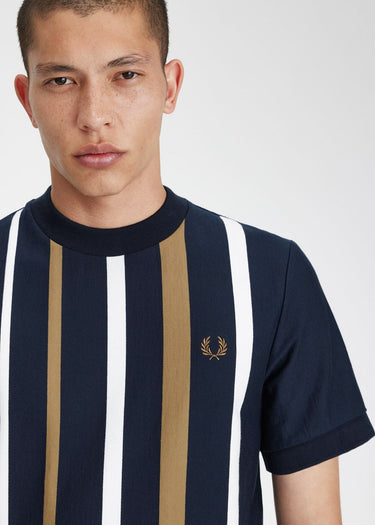 Fred Perry T-shirts  Gradient stripe t-shirt - navy