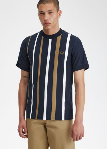 Fred Perry T-shirts  Gradient stripe t-shirt - navy