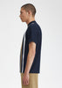 Fred Perry T-shirts Gradient stripe t-shirt - navy