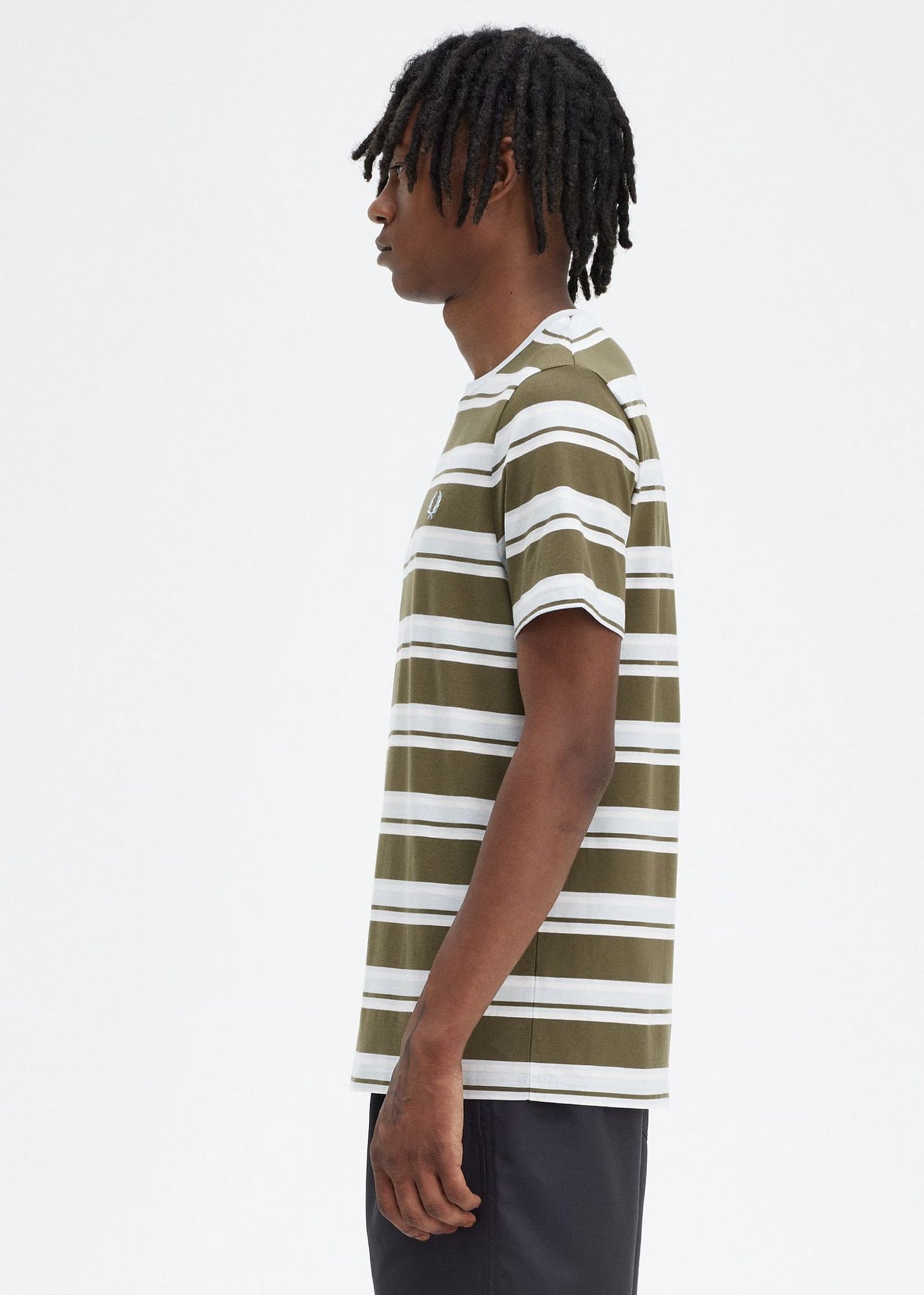 Fred Perry T-shirts Stripe t-shirt - ungre snwh lgice