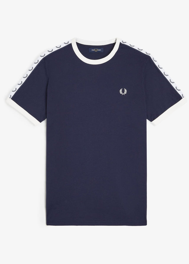 Fred Perry T-shirts Taped ringer t-shirt - carbon blue