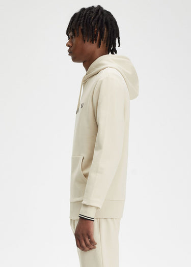 Fred Perry Hoodies Tipped hooded sweatshirt - oatmeal black