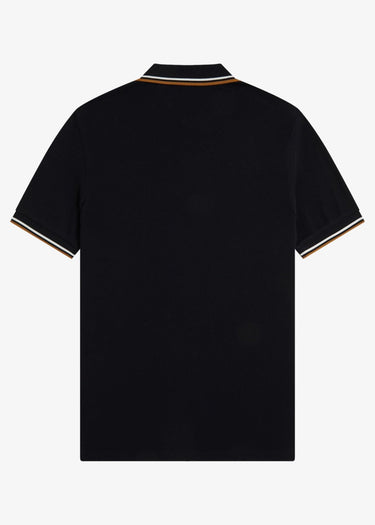 Fred Perry Polo's Twin tipped fred perry shirt - black PS9