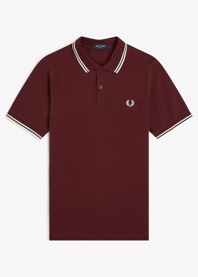 Fred Perry Polo's Twin tipped polo - oxblood