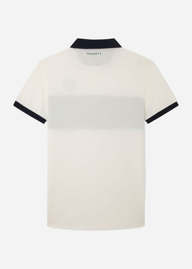 Hackett London Polo's Heritage panel polo - white